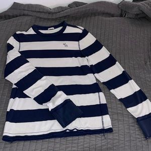 A&F long sleeve striped Muscle shirt size large **3/$15 T-shirts**